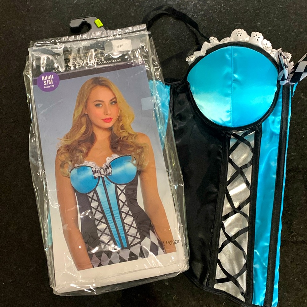 Wonderland Corset Cosplay Costume Halloween